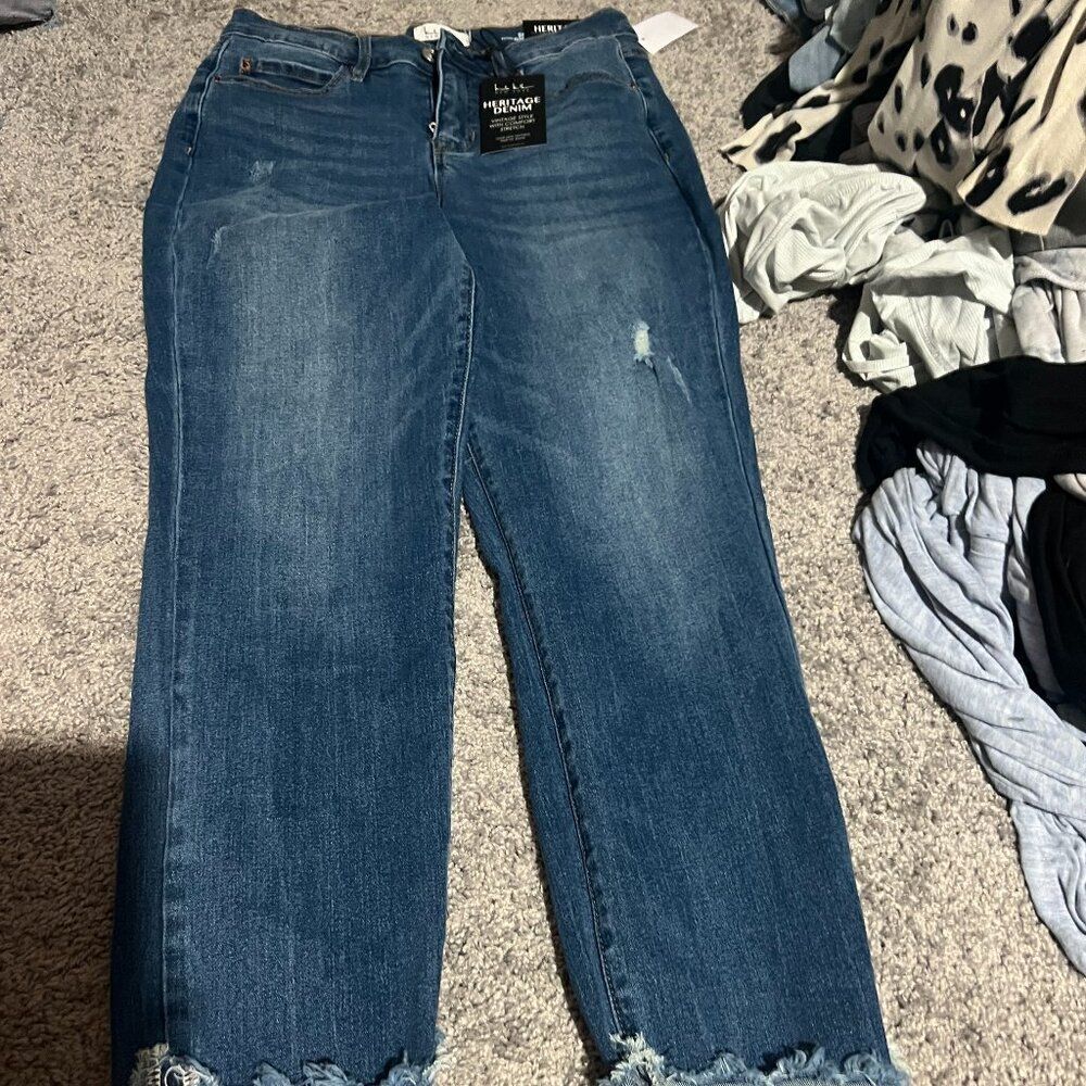 NWT Nicole Miller Heritage high rise ankle slim‎ jeans 8